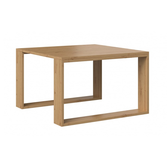 MODERNÍ MINI stůl 67x67x40 cm Řemeslné dubové dřevo