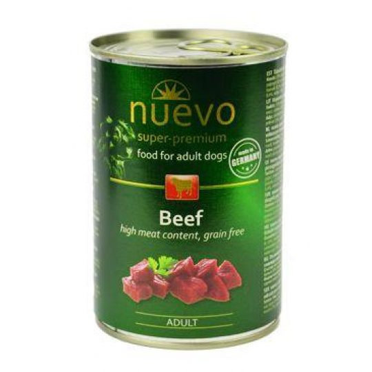 Nuevo pes Adult Hovädzie konz. 400g Nuevo pes Adult Hovädzie konz. 400g