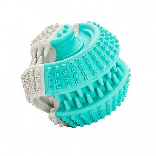 Dentálna starostlivosť mätová loptička dvojfarebná 6cm HipHop Dentálna starostlivosť mätová loptička dvojfarebná 6cm HipHop