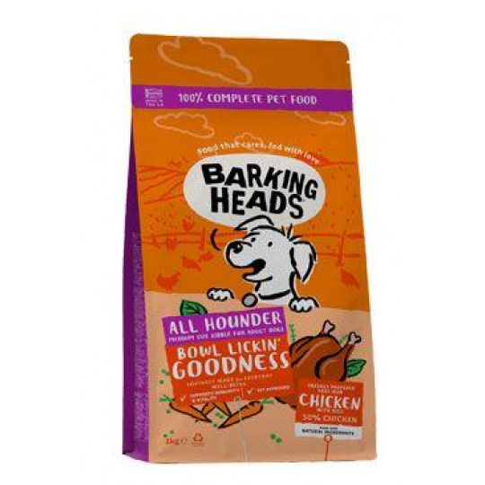 BARKING HEADS All Hounder Bowl Lickin Good Chick 2kg BARKING HEADS All Hounder Bowl Lickin Good Chick 2kg