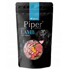 NEW PIPER s jahňacím a mrkvou, kapsička pre psy 150 g