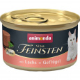 ANIMONDA Vom Feinsten Mousse Salmon and Poultry - vlhké krmivo pro kočky - 85 g