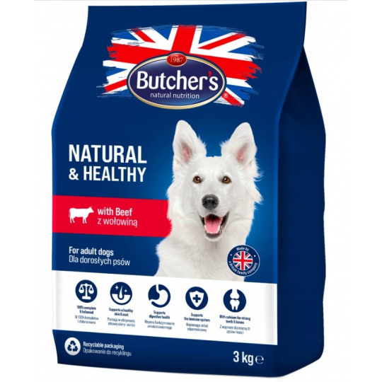 Butcher 's Dog Dry Blue s hovädzím mäsom 3kg