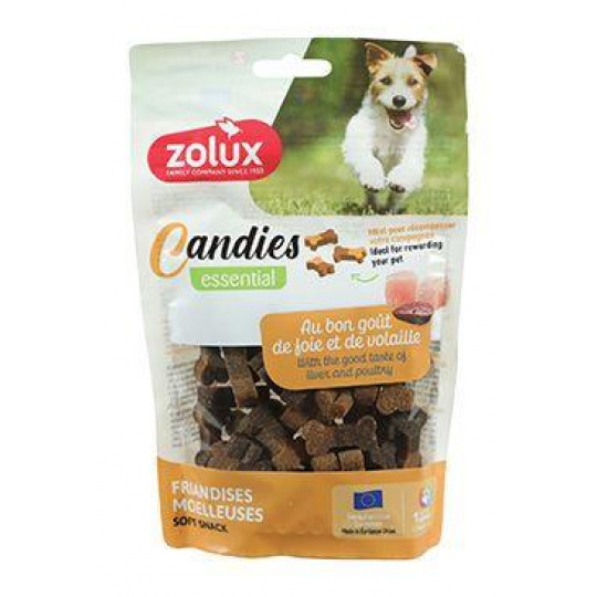 Pochúťka pes CANDIES kostičky hydina, pečeň 150g Zolux Pochúťka pes CANDIES kostičky hydina, pečeň 150g Zolux