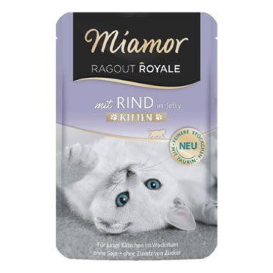 Miamor Cat Ragout Junior kapsička hovädzie v želé 100g