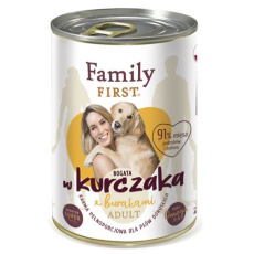 FAMILY FIRST Adult Chicken with beets - Mokré krmivo pro psy - 400 g