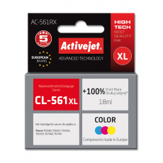 Activejet AC-561RX inkoustová náplň 1 kusů Kompatibilní Vysoká (XL) výtěžnost Azurová, Purpurová, Žlutá