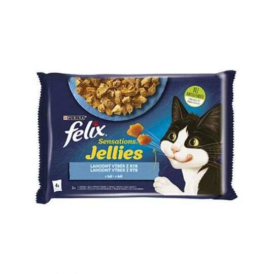 Nestlé FELIX Sensations cat Multipack losos a krevety&treska a paradajka želé kapsička 4x85 g Nestlé FELIX Sensations cat Multipack losos a krevety&treska a paradajka želé kapsička 4x85 g