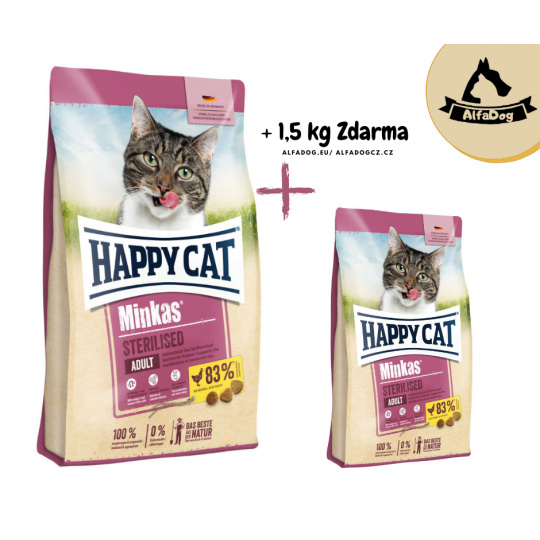 Happy Cat Minkas Sterilised Geflügel 10kg