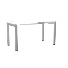 Levý boční stůl ART BSA26 137X100 bílá/kovová