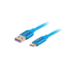 Lanberg CA-USBO-21CU-0010-BL USB kabel USB 2.0 1 m USB A USB C Modrá