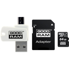 Goodram All in one M1A4-0640R12 flash paměť 64 GB MicroSDXC Class 10 UHS-I + čtečka karet