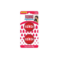 Hračka Kong Dog Signature Lopta červená, guma termoplastická, L (2 ks/ bal.)