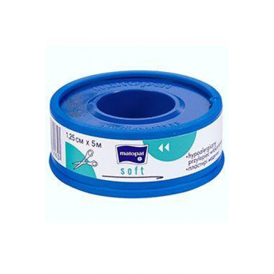 Náplasť SOFT Matopat 1,25cmx5m v cievke 1ks