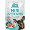 Brit Care dog Kapsička MINI Sterilised Losos&Sleď filé v omáčke 24 x 85 g