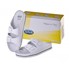 Scholl Air Bag - unisex sandály bílé, velikost 38