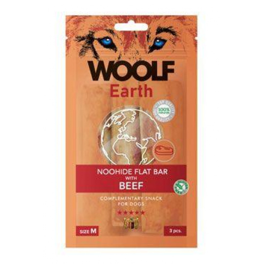 WOOLF pochúťka Earth NOOHIDE M Beef 90g
