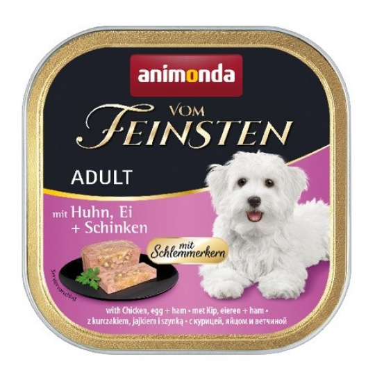 animonda Vom Feinsten Gourmet core with Chicken, egg + ham Egg, Kuřecí maso, Šunka Dospělý jedinec 150 g