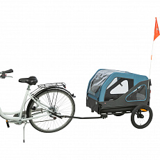 Vozík za bicykel, L: 81 x 112 x 112/155 cm, modrá/sivá Vozík za bicykel, L: 81 x 112 x 112/155 cm, modrá/sivá
