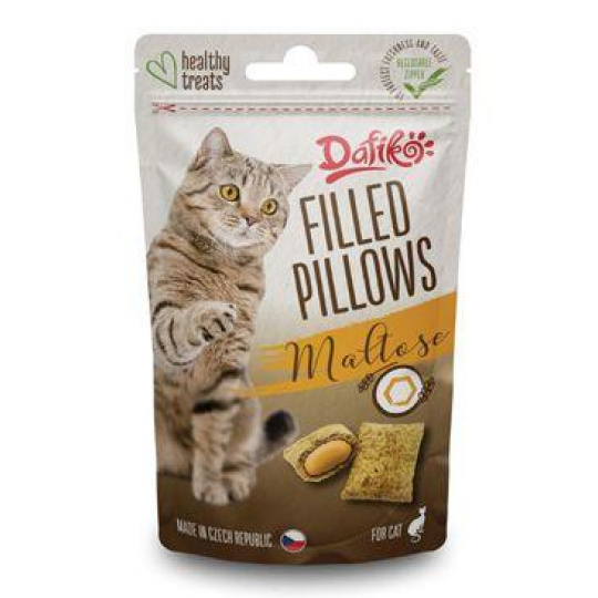 Dafíko plnené vankúšiky pre mačky s maltózou 40g Dafíko plnené vankúšiky pre mačky s maltózou 40g