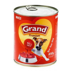 GRAND konz. pes hovädzie 850g GRAND konz. pes hovädzie 850g