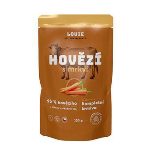Louie Dog kapsa Hovädzie s mrkvou 150g