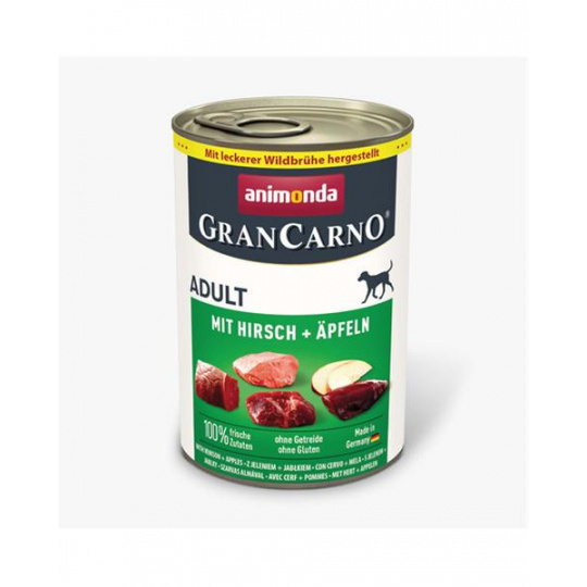 Animonda GRANCARNO® dog adult hovädzie, jeleň, jablko bal. 6 x 400g konzerva