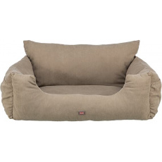 Sedačka / pelech do auta Double, 80 x 60 x 35 cm, šedobéžová