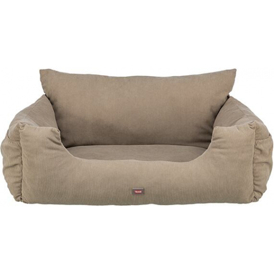 Sedačka / pelech do auta Double, 80 x 60 x 35 cm, šedobéžová