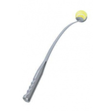 Hračka pes Házač loptičiek 64cm sivá KAR