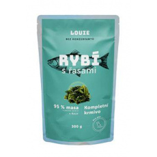 Louie Dog kapsa Rybie s riasami 300g