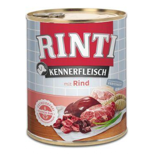 Rinti Dog Kennerfleisch konzerva hovädzie 800g