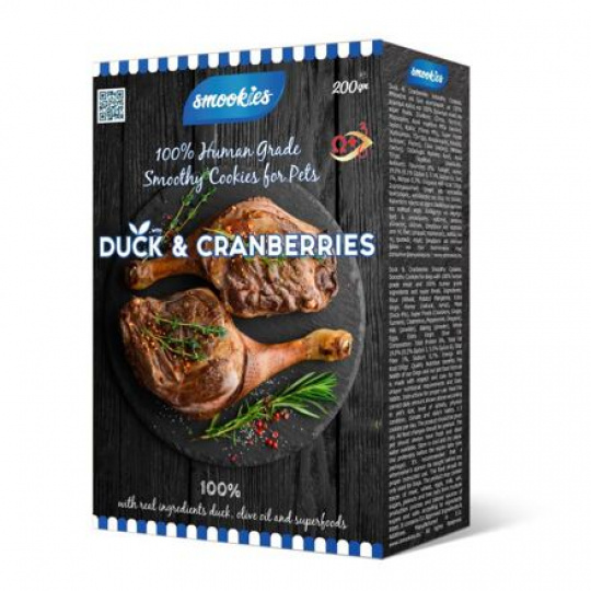 SMOOKIES Premium DUCK - kačacie sušienky 100% human grade, 200g