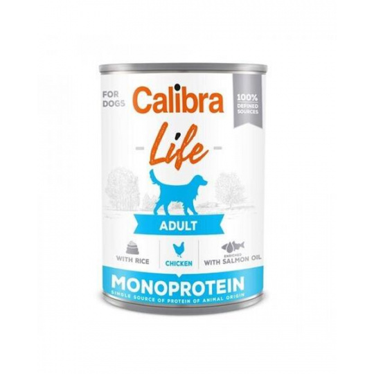 Calibra KONZERVA dog Adult Life Chicken & Rice 6 x 400g Calibra KONZERVA dog Adult Life Chicken & Rice 6 x 400g