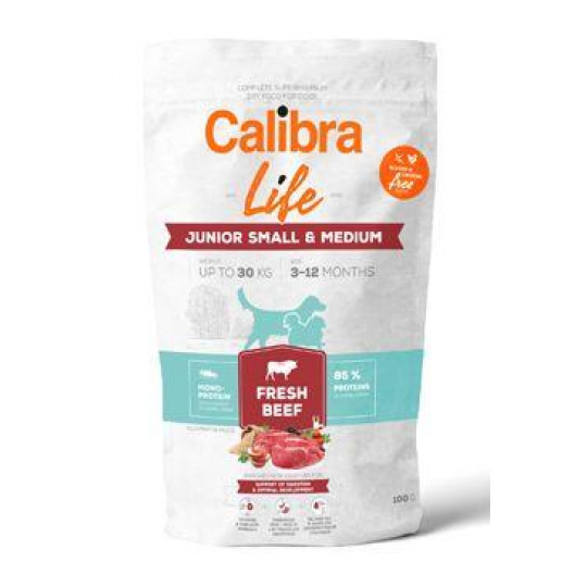 Calibra Dog Life Junior Small&Medium Fresh Beef 100g Calibra Dog Life Junior Small&Medium Fresh Beef 100g