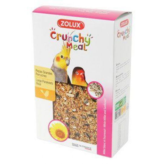 Krmivo pro ptáky CRUNCHY MEAL Large Parakeet800g Zolux