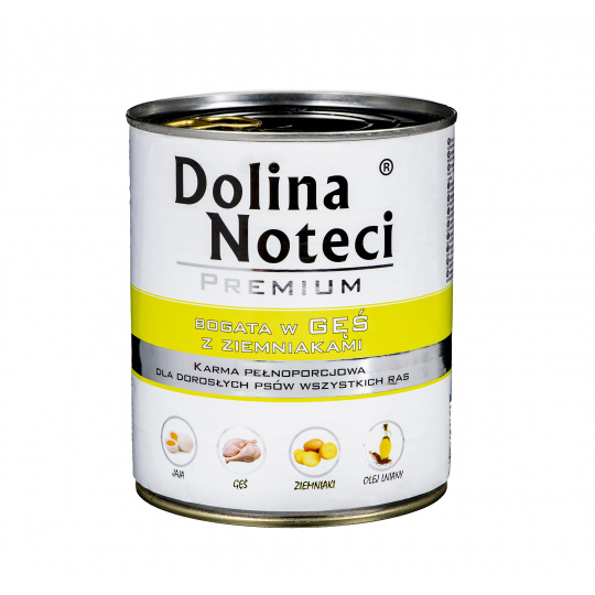 DOLINA NOTECI Premium Rich in goose with potatoes - Mokré krmivo pro psy - 800 g