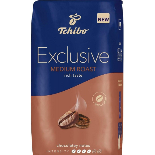 TCHIBO EXCLUSIVE MEDIUM ROAST zrnková káva 1000G