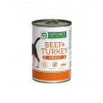 Natures P KONZERVA dog adult Beef & Turkey 400 g