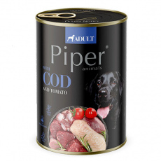 NEW PIPER s treskou a rajčinami, konzerva pre psy 400 g NEW PIPER s treskou a rajčinami, konzerva pre psy 400 g