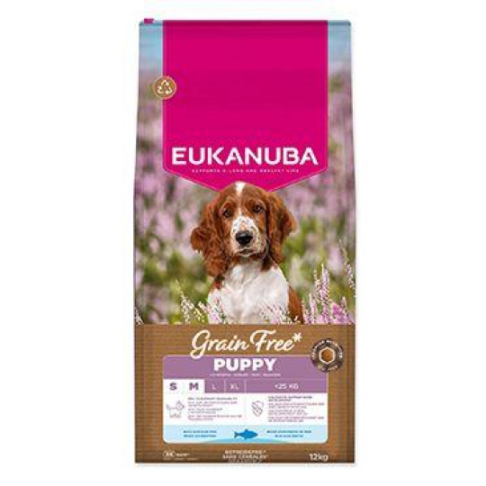 Eukanuba Dog GF Puppy Small&Medium rich in Oc.Fish12kg