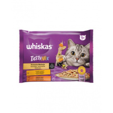 Mars WHISKAS kapsička cat Tasty mix ( kura&zel., jah.& morča.) v krémovej omáčke 4 x 85 g