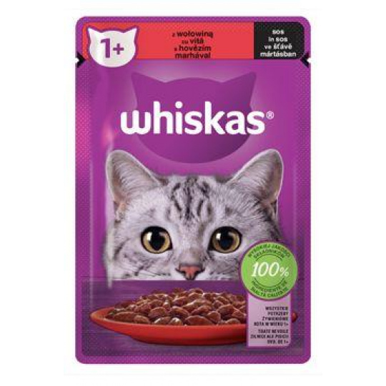 Whiskas kaps. Core hovädzie v šťave 85g Whiskas kaps. Core hovädzie v šťave 85g