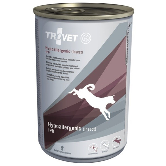 TROVET Hypoallergenic IPD with insect konz. 400 g