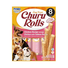 Pamlsok Inaba Churu Rolls dog Kura s lososom 8 x 8 ks 768 g