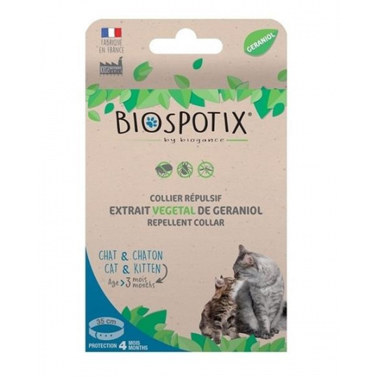 Obojok BIOGANCE Biospotix Cat s repelentným účinkom 35 cm (od 3 mesiacov) Obojok BIOGANCE Biospotix Cat s repelentným účinkom 35 cm (od 3 mesiacov)