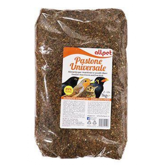 Krmivo pre Vtáky ALL UNIVERSALE pre mäkkožravé 1kg