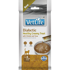 Pamlsok Farmina Creamy Vet Life Cat Diabetic with Chicken & Tuna 60 g