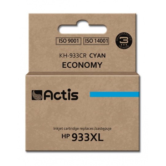 Actis KH-933CR Inkoust (náhrada za HP 933XL CN054AE; standardní; 13 ml; modrý)