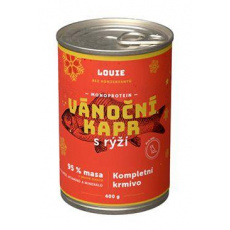 Louie Dog konz. Vianočný kapor s ryžou 400g